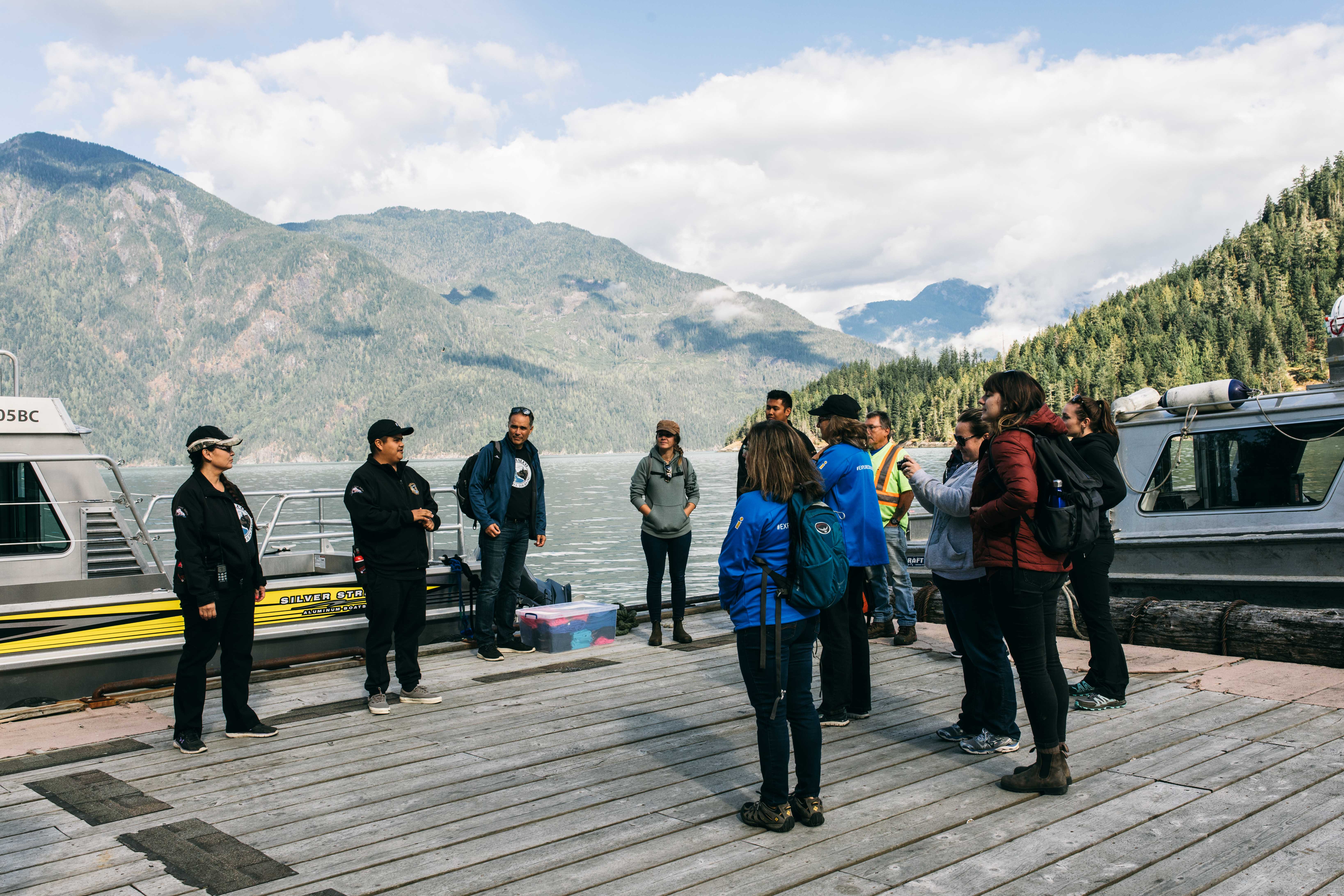 A Homalco whale watching tour preparing to head out | Homalco Wildlife & Cultural Tours
