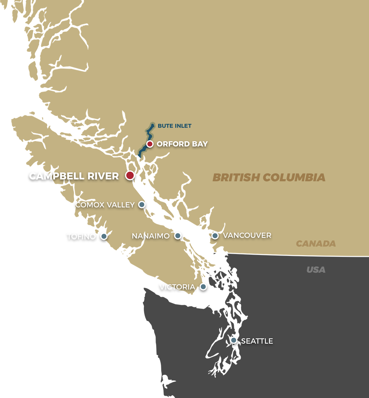 A map | Homalco Wildlife & Cultural Tours
