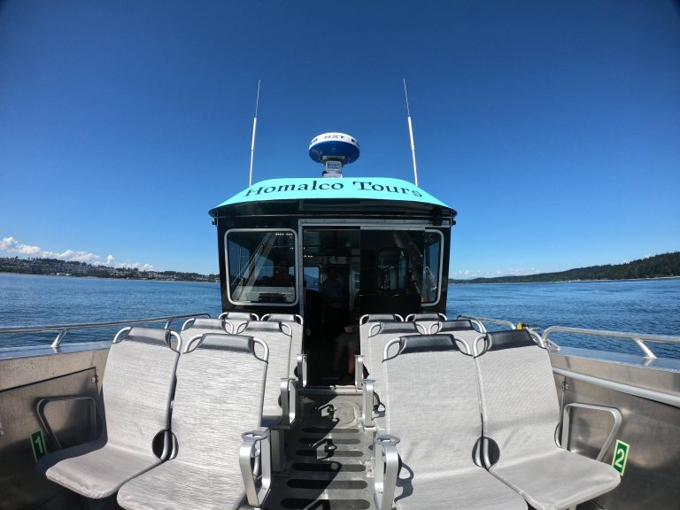 A view from aboard a Homalco State of the Art boat | Homalco Wildlife & Cultural Tours