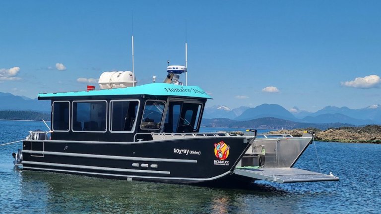 A Homalco Tours boat in Campbell River