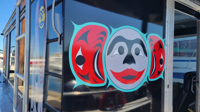 Designs on the Homalco Tours boats | Homalco Wildlife & Cultural Tours